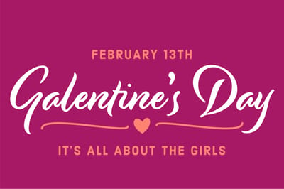 Decorative text for Galentine's Day