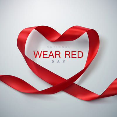 Graphic design for National Wear Red Day