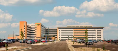 Exterior view of a modern assisted living facility.