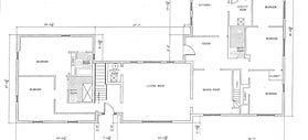 Architectural floor plan of the facility layout