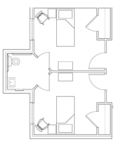 Architectural floor plan layout