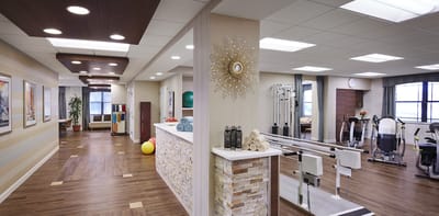 Interior view of a fitness and therapy space