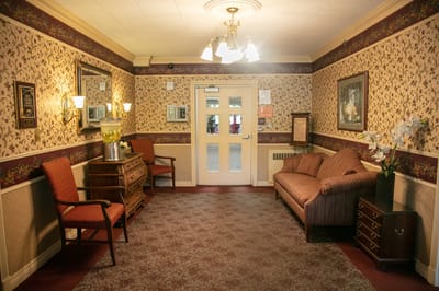 Cozy interior of a common area with furniture and decor