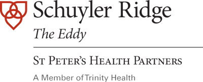 Logo for Schuyler Ridge nursing facility.