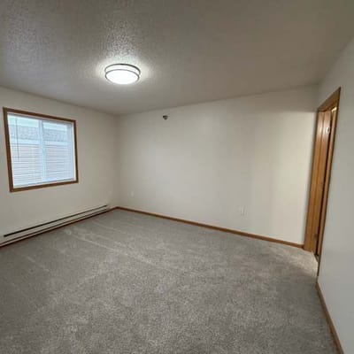 Empty room with carpet and window