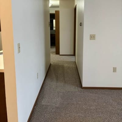 Interior hallway of a nursing home