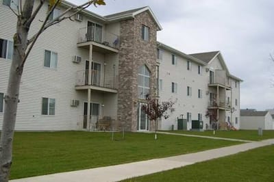 Exterior view of the residential building