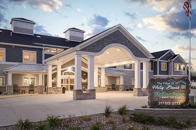 Exterior view of Reflections Memory Care building