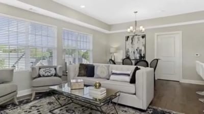 Inviting common area with modern decor and furnishings.