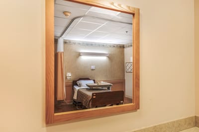 A well-prepared resident room in the facility