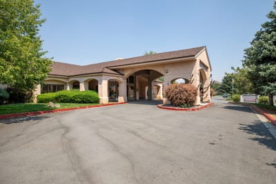 Entrance of Hearthstone assisted living facility