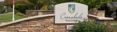 Exterior sign for Croasdaile Village facility