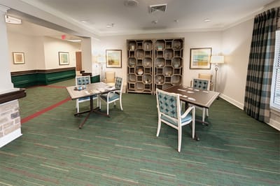 Interior common area with seating and decor