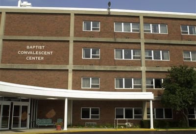 Exterior view of the Baptist Convalescent Center