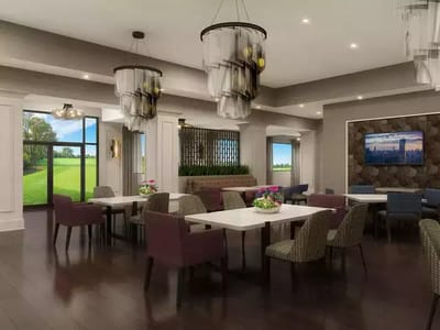 Bright and modern common area with natural light