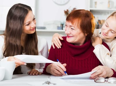 Residents engaging in activities at a common area