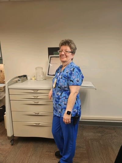 Staff member in a nursing facility