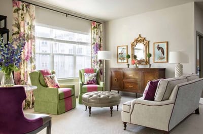 Cozy lounge area with comfortable seating and decor