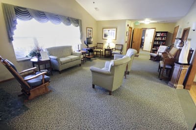 Cozy common area with seating and decor