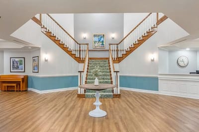 Interior view of a welcoming lobby space