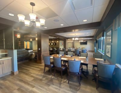 Interior view of the facility's dining room
