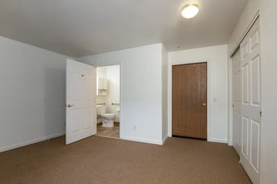 Interior view of a private resident room
