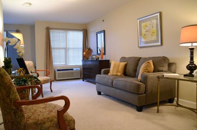 Cozy interior of a resident's living room