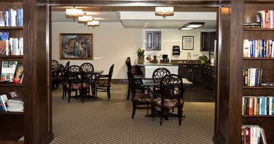 Interior view of a common area in the facility