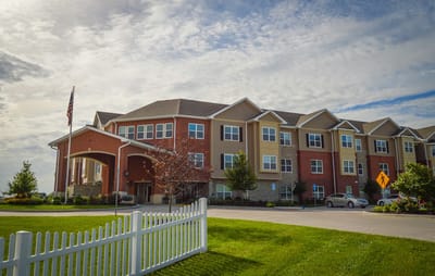 Exterior view of Genry Estates with well-maintained landscaping