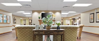 Interior common area with seating and decor