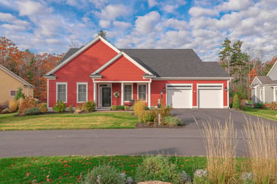 Exterior view of a senior living facility building