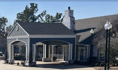 Exterior view of Luxe Life Senior Living facility entrance