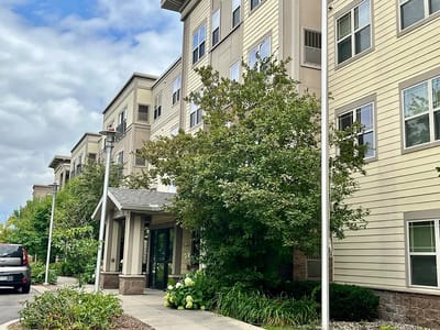 Exterior view of Nine Mile Creek Senior Living building