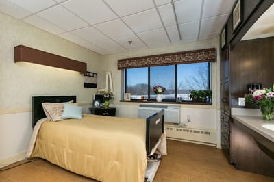 A well-furnished private resident room