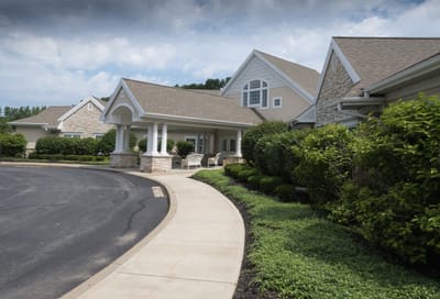 Exterior view of Peregrine Senior Living building