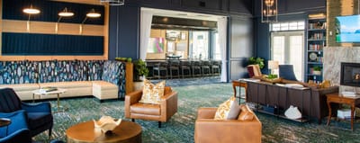A welcoming common area with comfortable seating
