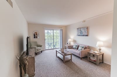 Bright and welcoming interior living space