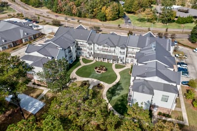 Aerial view of SummerHouse Beau Ridge facility with landscaping