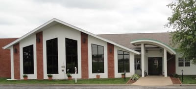 Exterior view of Summit Villa with large windows