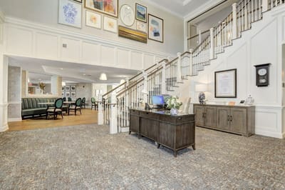 Interior view of a welcoming lobby area