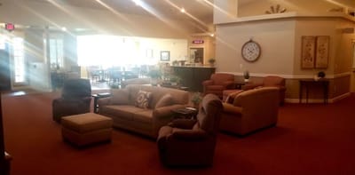 Common area with furniture in a cozy setting