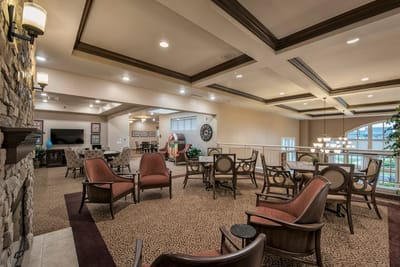 Interior common area with seating and decor