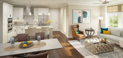 Bright interior of a modern living space