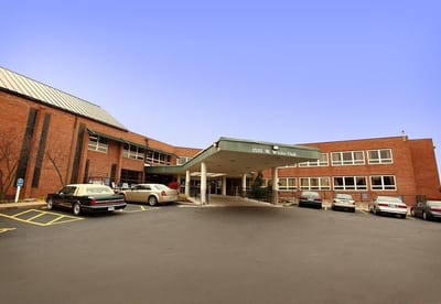 Exterior view of the Forest View Senior Living facility