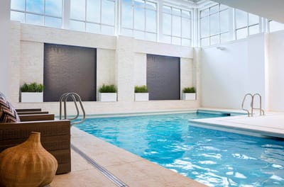 Indoor swimming pool with natural light