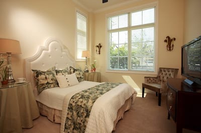 Cozy private resident room with a large window