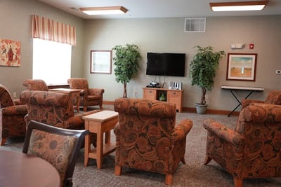 Interior common area with comfortable seating