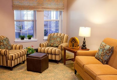 Cozy lounge area with comfortable seating