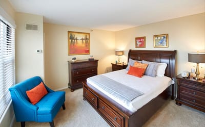 Cozy interior of a private resident room with decor