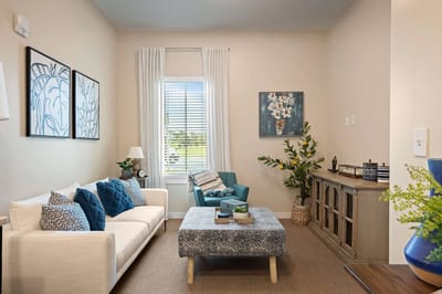 Cozy interior living space with modern decor